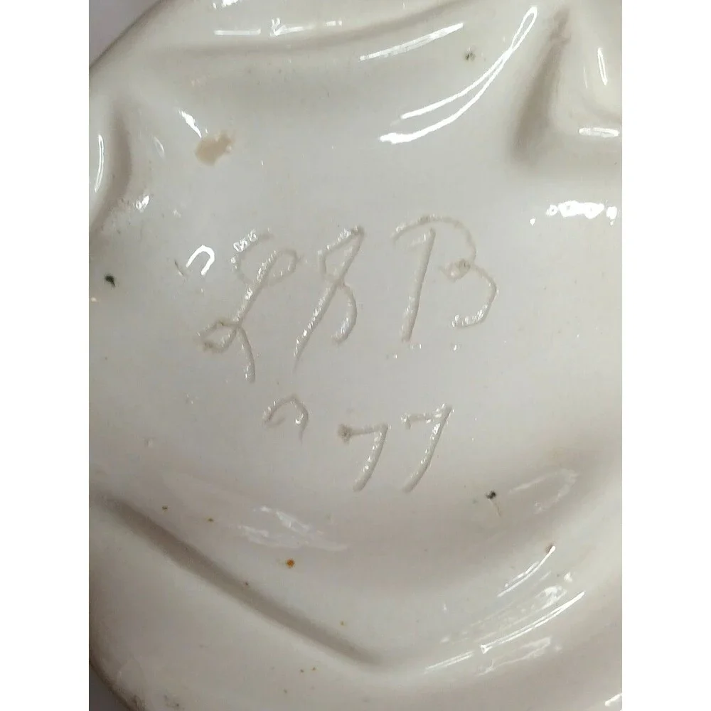 Vintage 1977 One of a Kind Studio Pottery Vase Handmade Hand Painted Signed